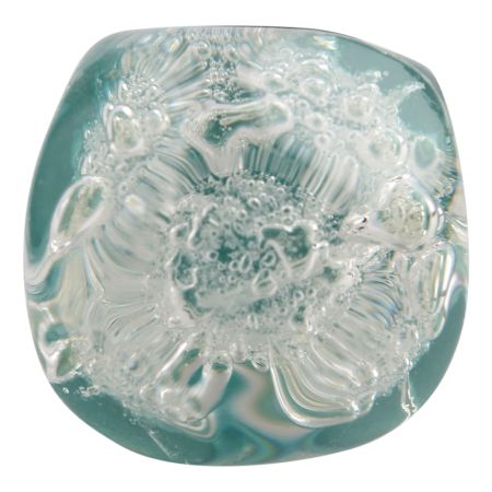 Clear Pentagon Glass Bubble Wine Stopper (Pack Of One Piece)